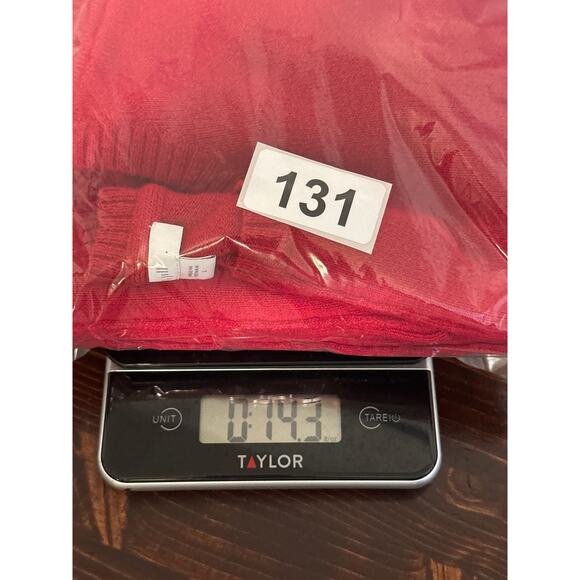 J JILL Fall/Winter Red Sweater 3/4 Sleeve w/ Pockets Business Casual Holiday L - Picture 14 of 14